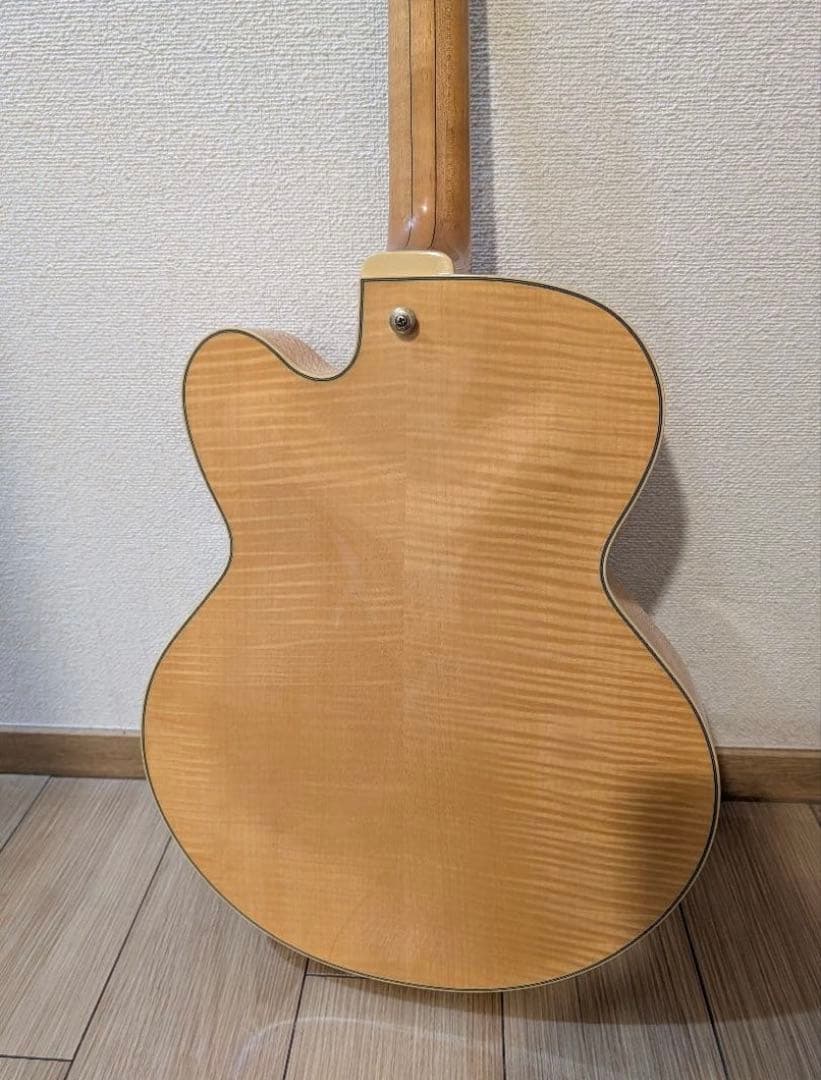 良品、フルアコギター、Ibanez AF105 NT パーツ一部交換