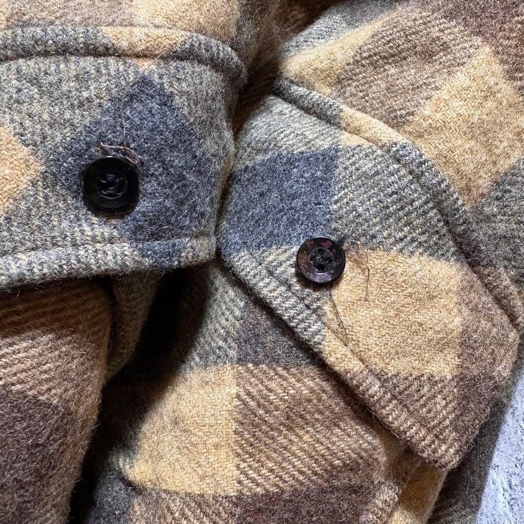 トップス 80s Old Sears Wool Shirt
