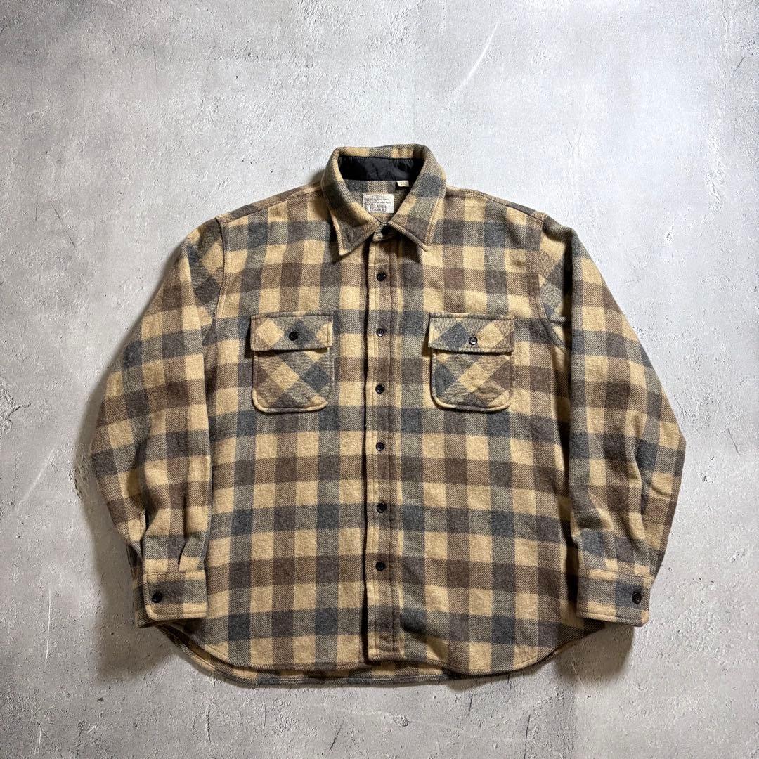 トップス 80s Old Sears Wool Shirt