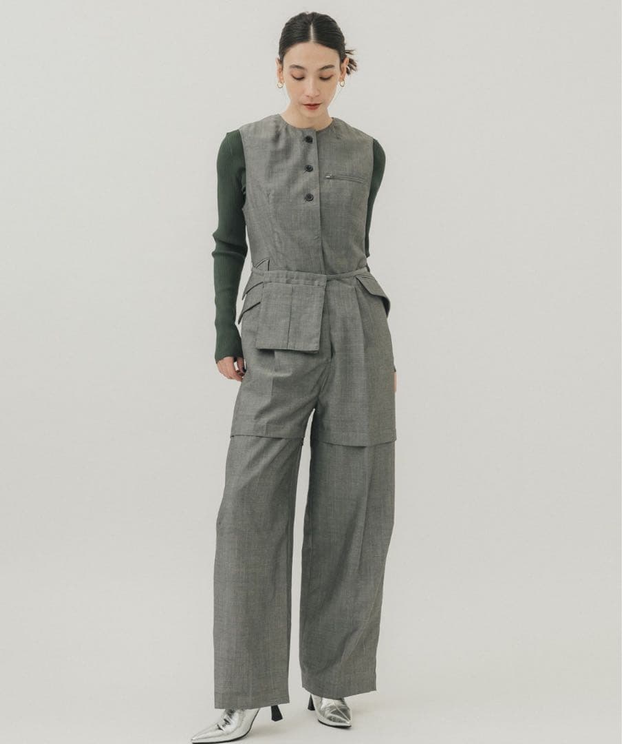 IHNN Jumpsuit オールインワン ウエストポーチジャンプスーツ　36