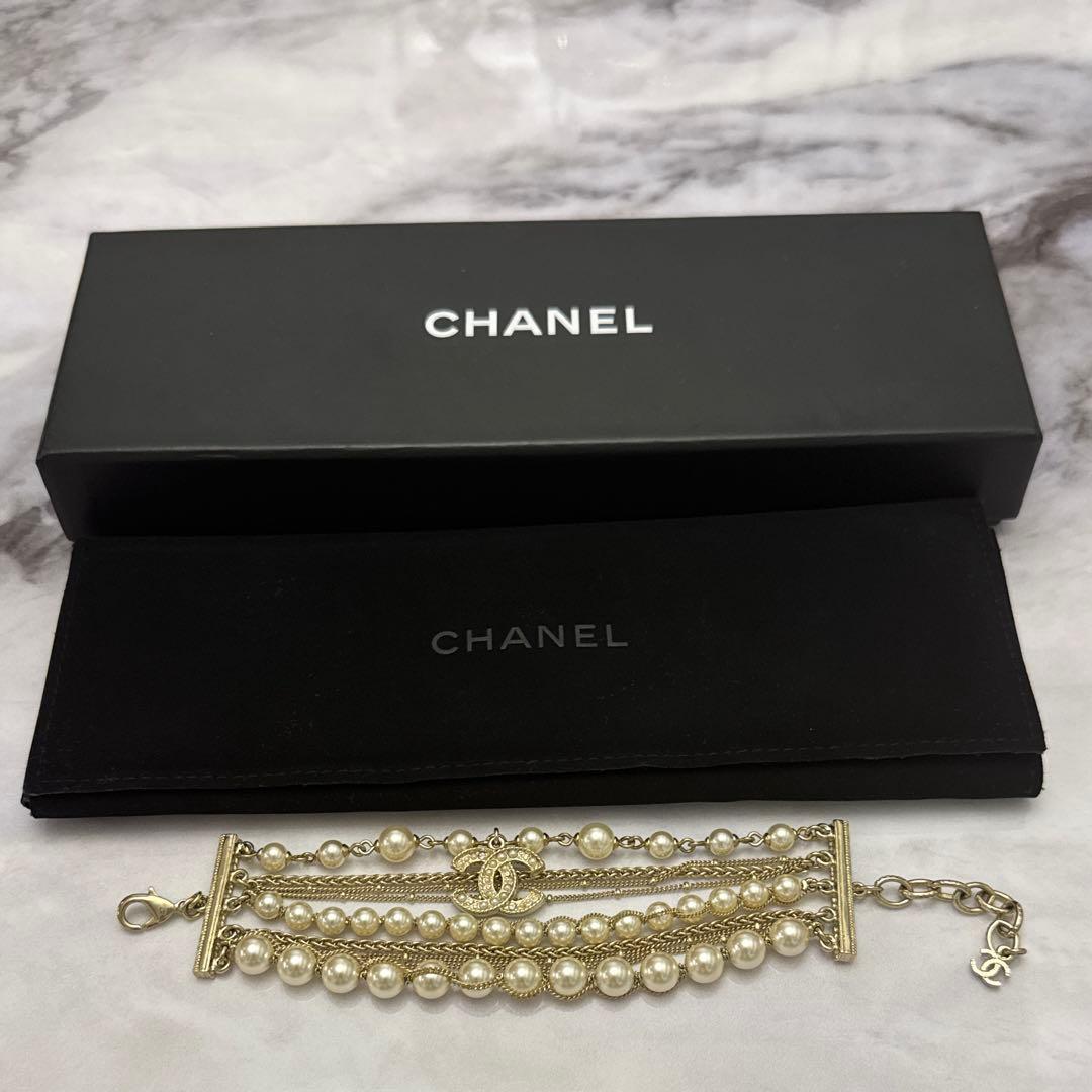 ❤️アキラ❤️ CHANELブレスレットパール
