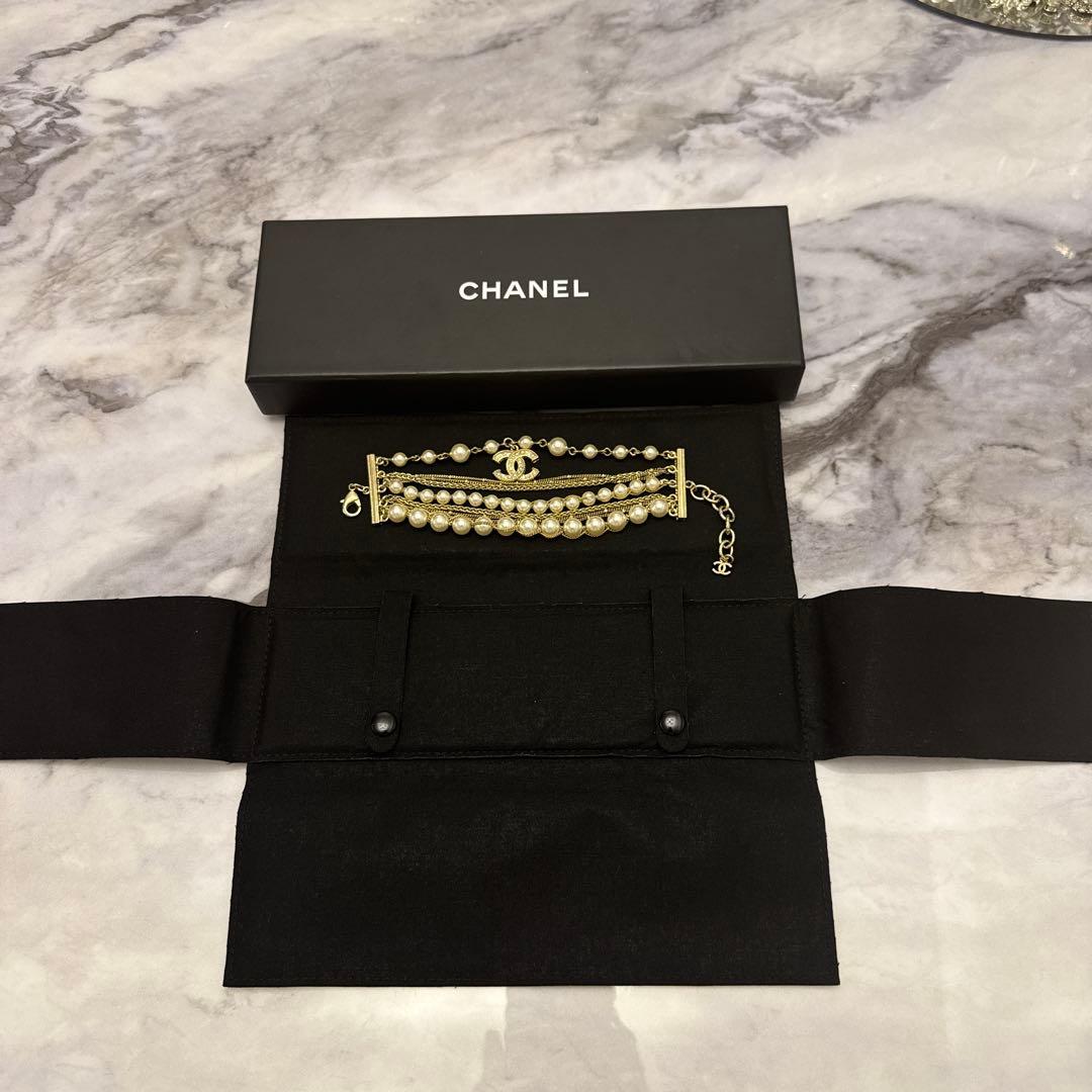 ❤️アキラ❤️ CHANELブレスレットパール