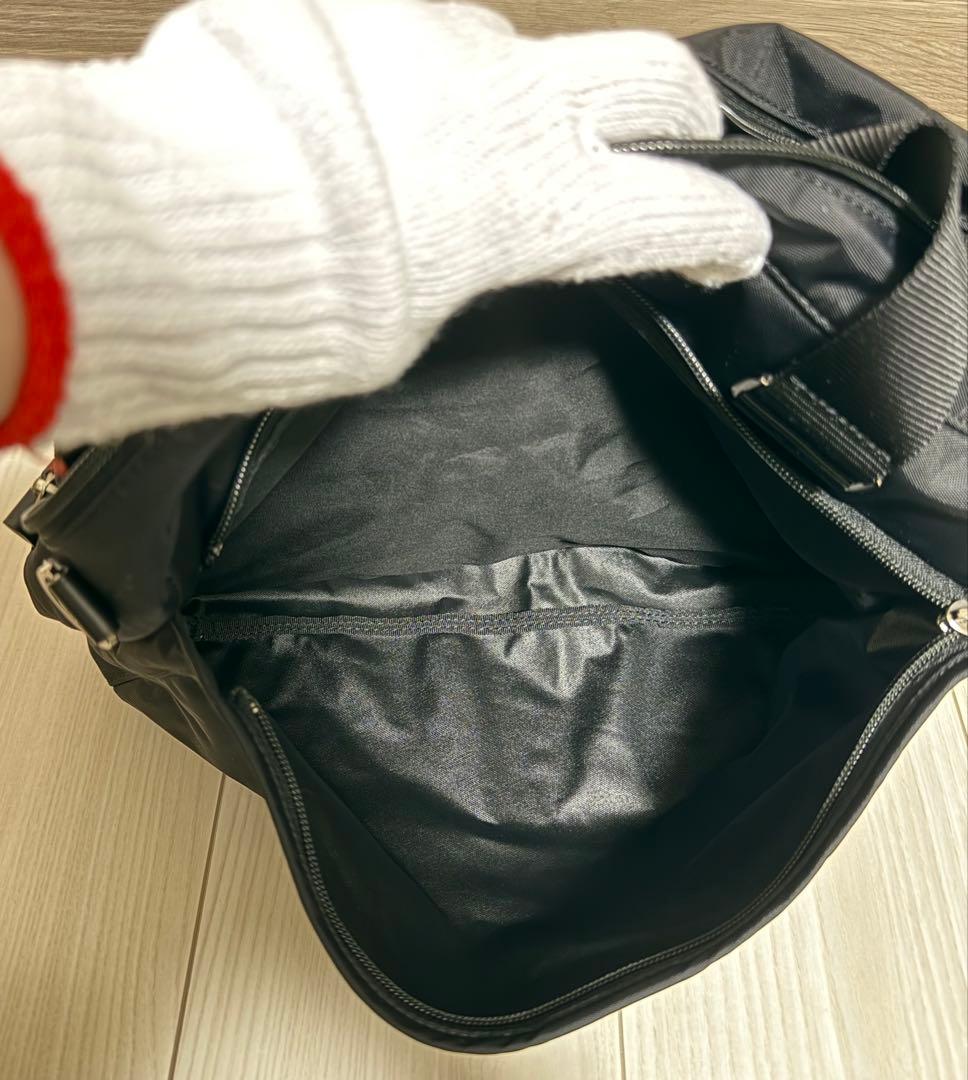 美品 agnes b. アニエスベー ボストンバッグ 2way ブラック 現行品