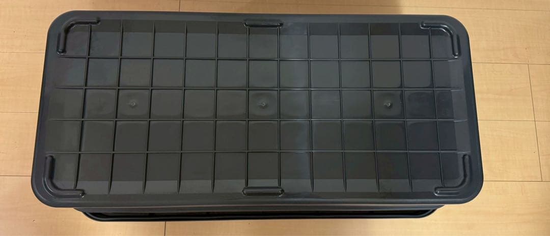 無印良品　再生ポリプロピレン 頑丈収納ボックス ダークグレー