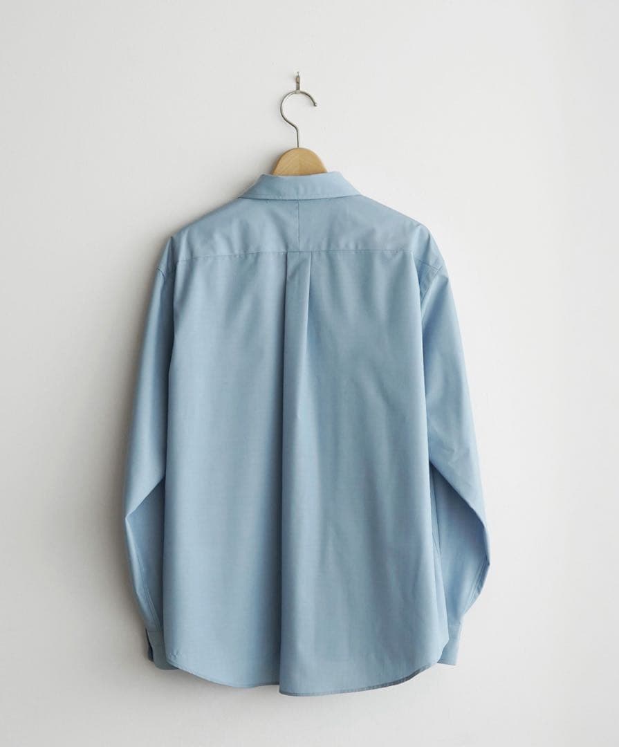【新品・未使用】 MICRO SPAN BASIC SHIRT サックスブルーM