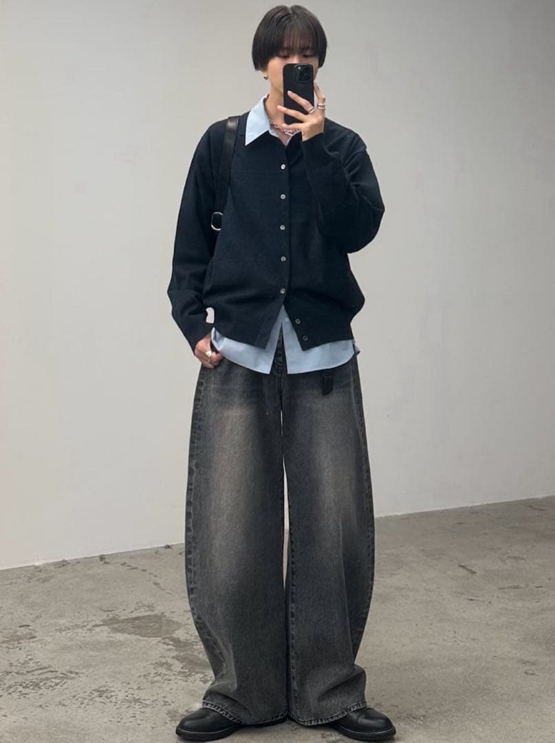 【新品・未使用】 MICRO SPAN BASIC SHIRT サックスブルーM