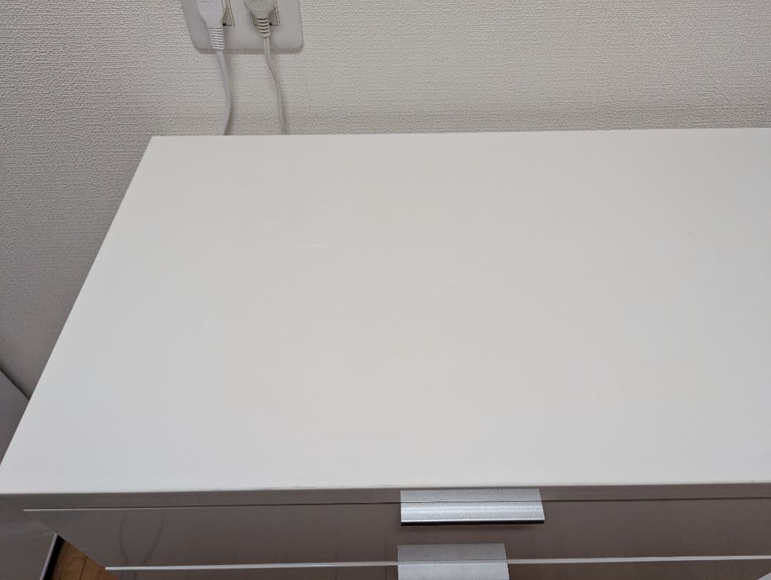 [引き取り/引き渡し]　ニトリ　キッキンカウンター　食器棚　ホワイト