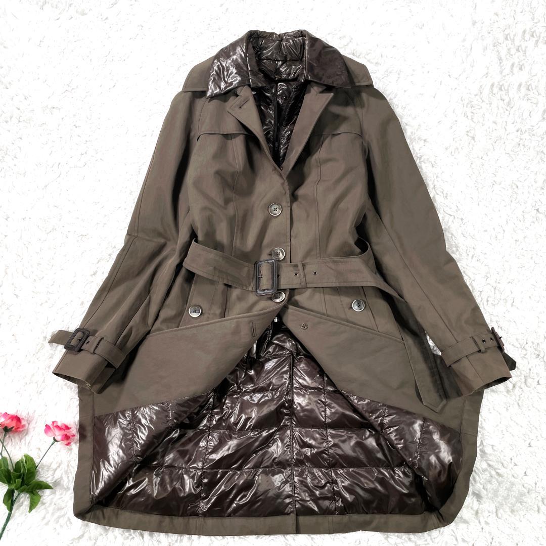 良品✨ HERNO ダウンライナー付 トレンチコート イタリア製 44 カーキ