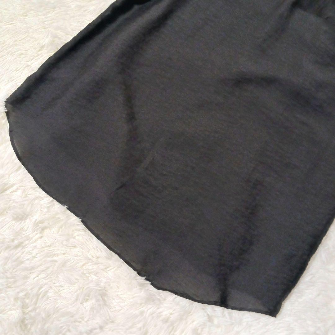 極美品★LIDNM 長袖シャツ ウェスタンシャツ シルク混 完売品 ブラック