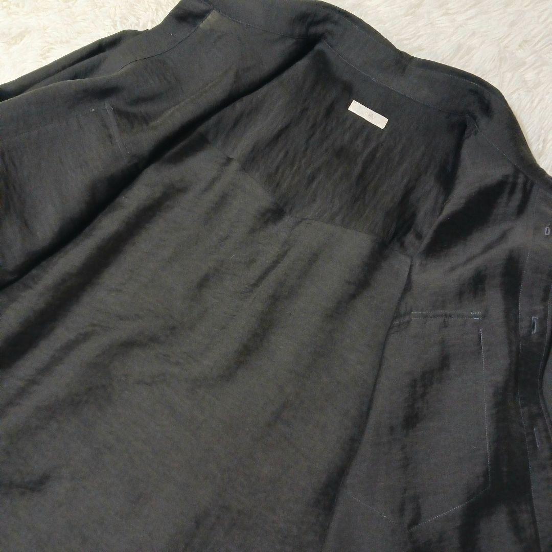 極美品★LIDNM 長袖シャツ ウェスタンシャツ シルク混 完売品 ブラック