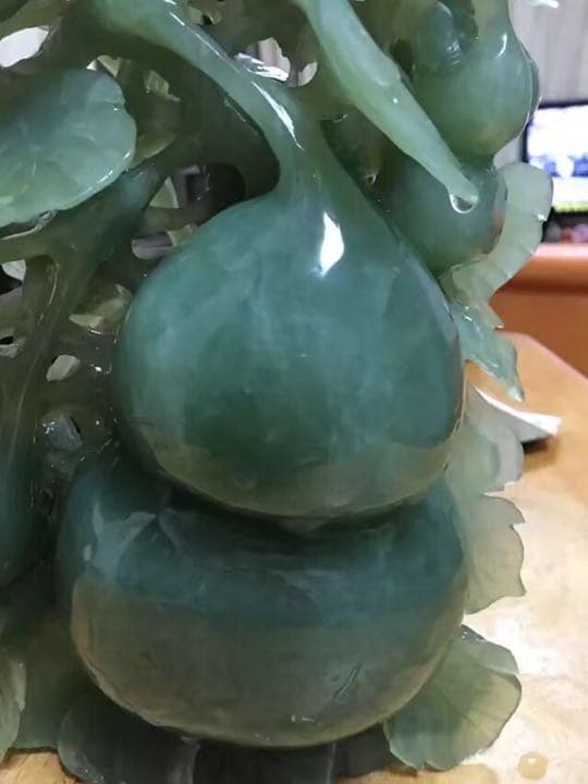 和田玉 和田碧玉 中国美術 龍と瓢箪 天然石