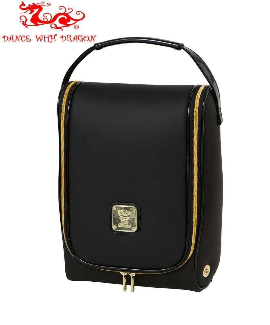 新品☆ダンスウィズドラゴン MAT FAKE LEATHER シューズケース☆黒