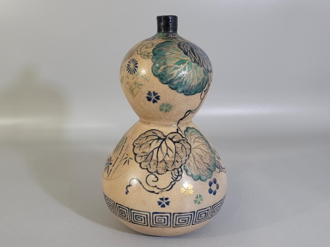 古美術 名品 古清水 瓢形 瓶