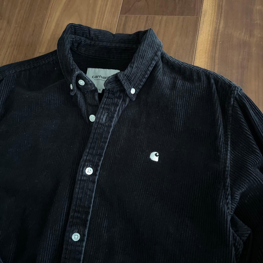 carhartt コーデュロイシャツ M ブラック