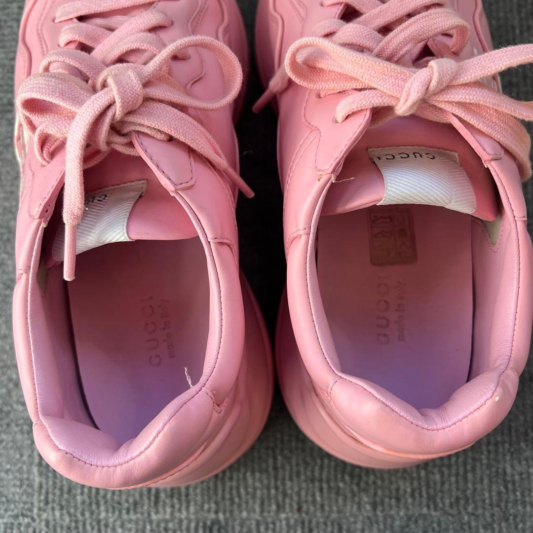 PHS　GUCCI レザースニーカー RHYTON ライトン