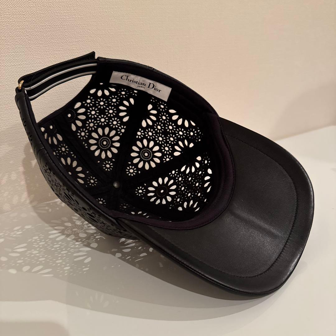 CHRISTIAN DIOR 花柄パンチングキャップ