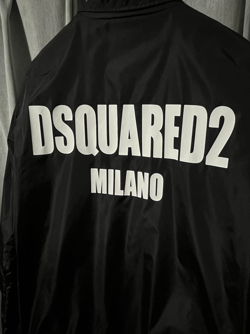 DSQUARED2 ブラック コーチジャケット 46