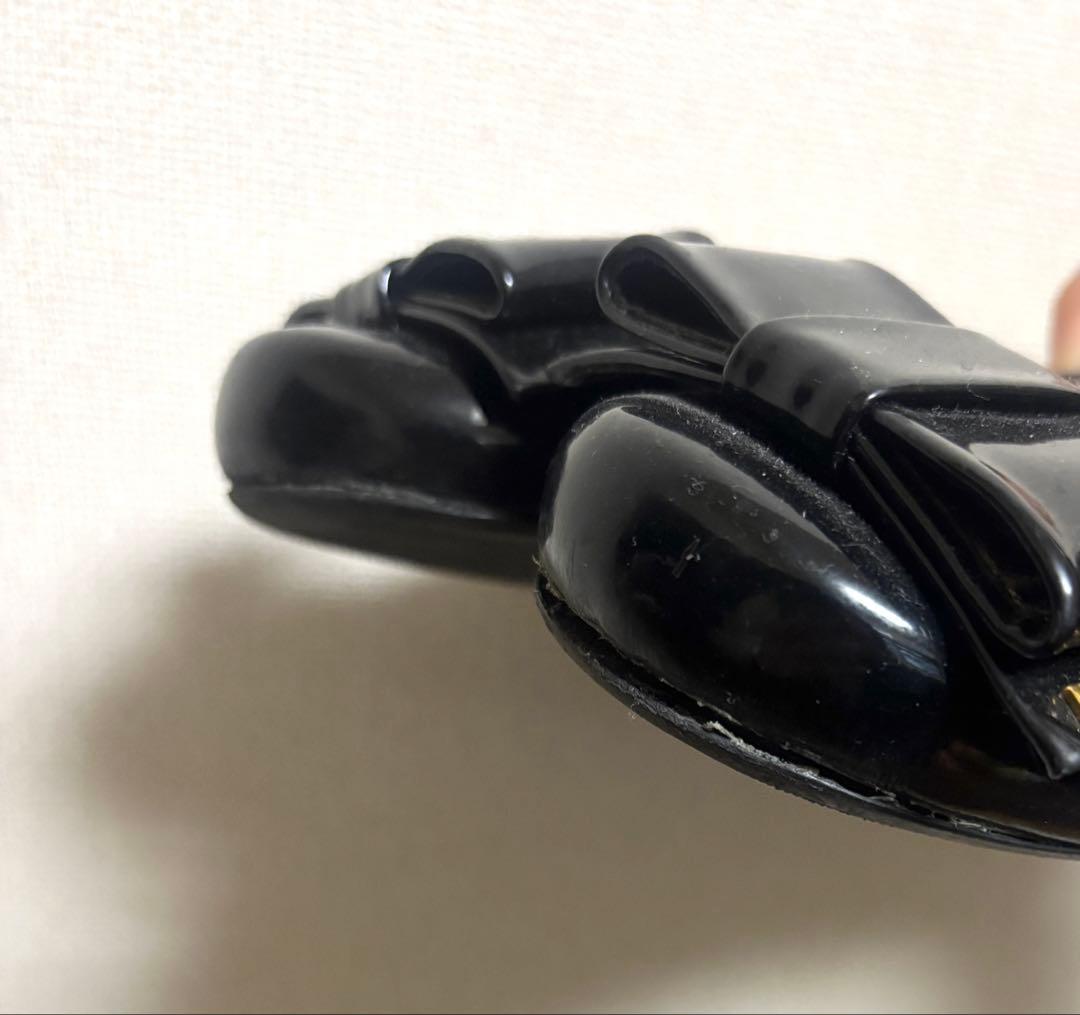 【プラダ】PRADA|36|23㎝|リボンパンプス|黒|i1401