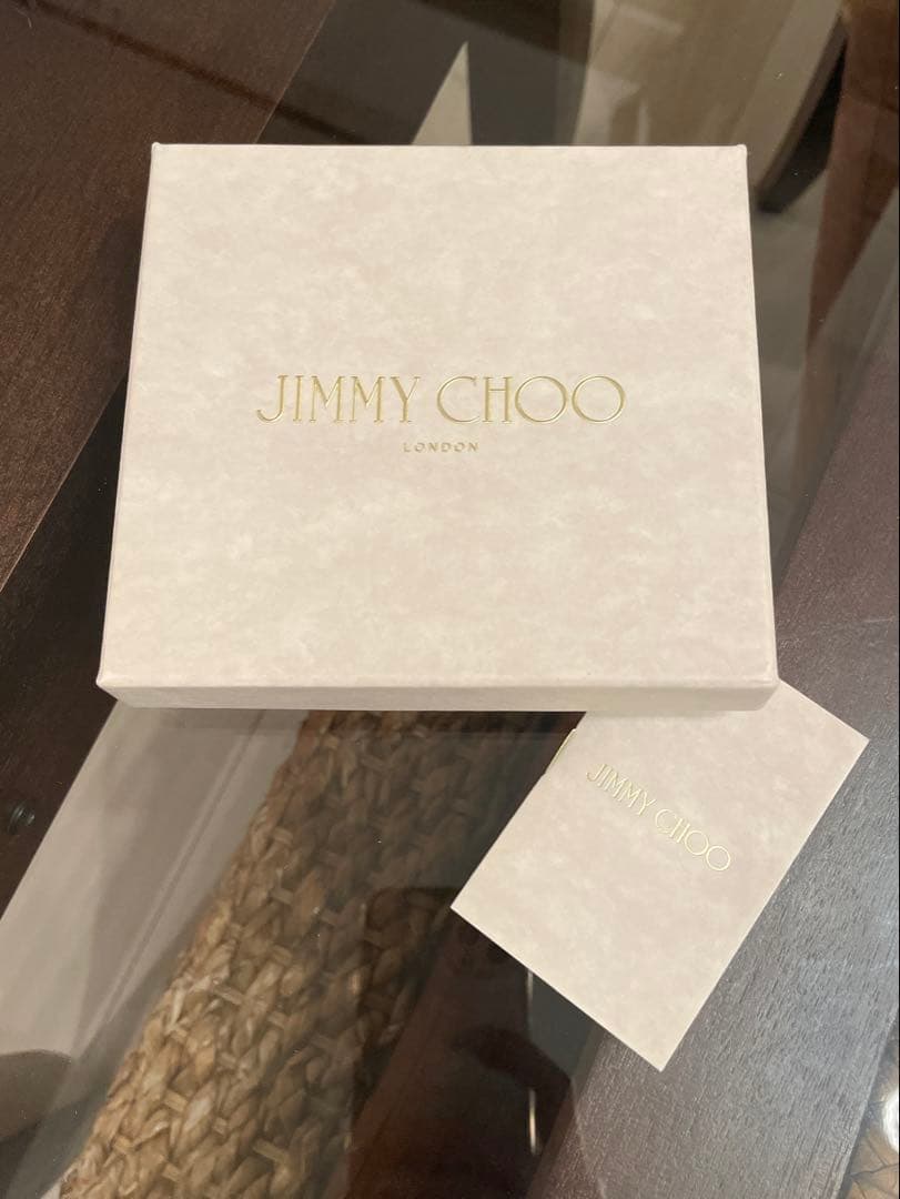 JIMMY CHOO スター装飾レザーキーホルダー