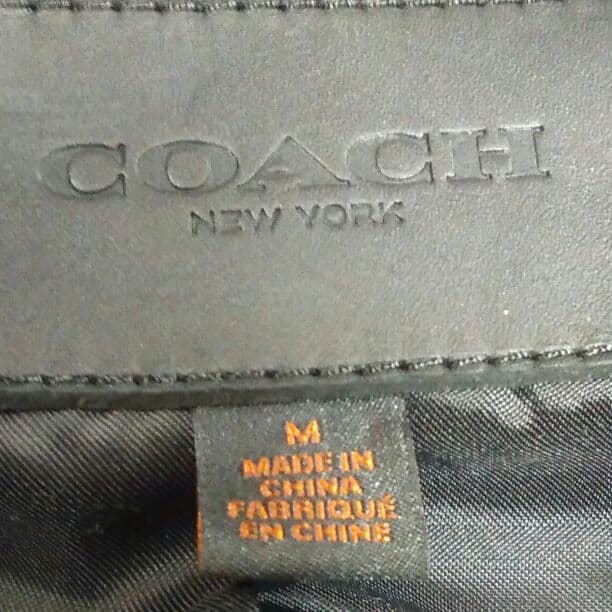 い*ち様 レザーシングルライダースジャケット　COACH