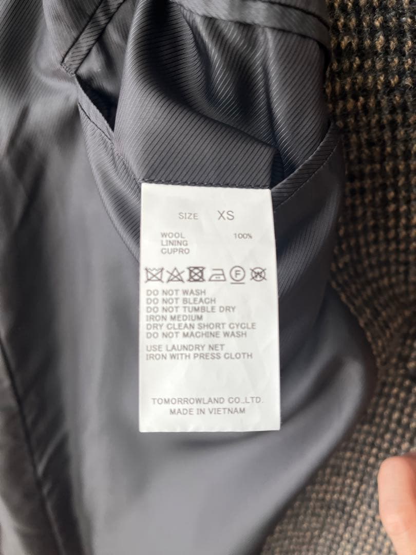 SHARU43さま専用　TOMORROWLAND チェックコート