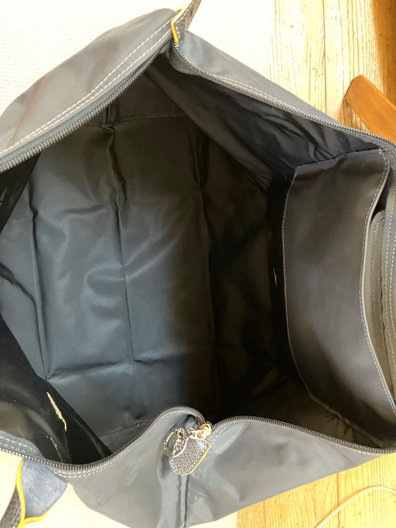 Longchamp・ロンシャン・グレー・ル プリアージュ・L・トラベルバッグ