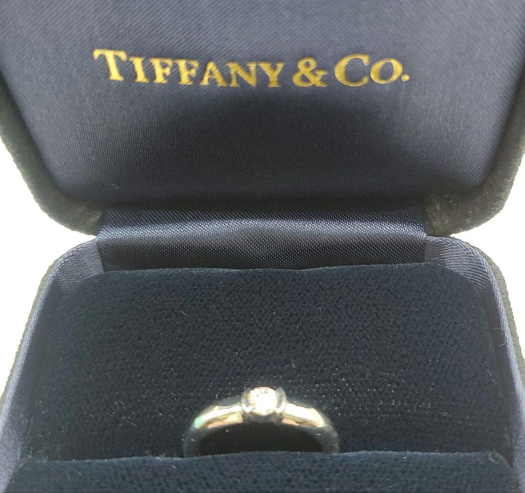 ティファニー TIFFANY&Co. ドッツ Pt950　鑑定書付き　10.5号