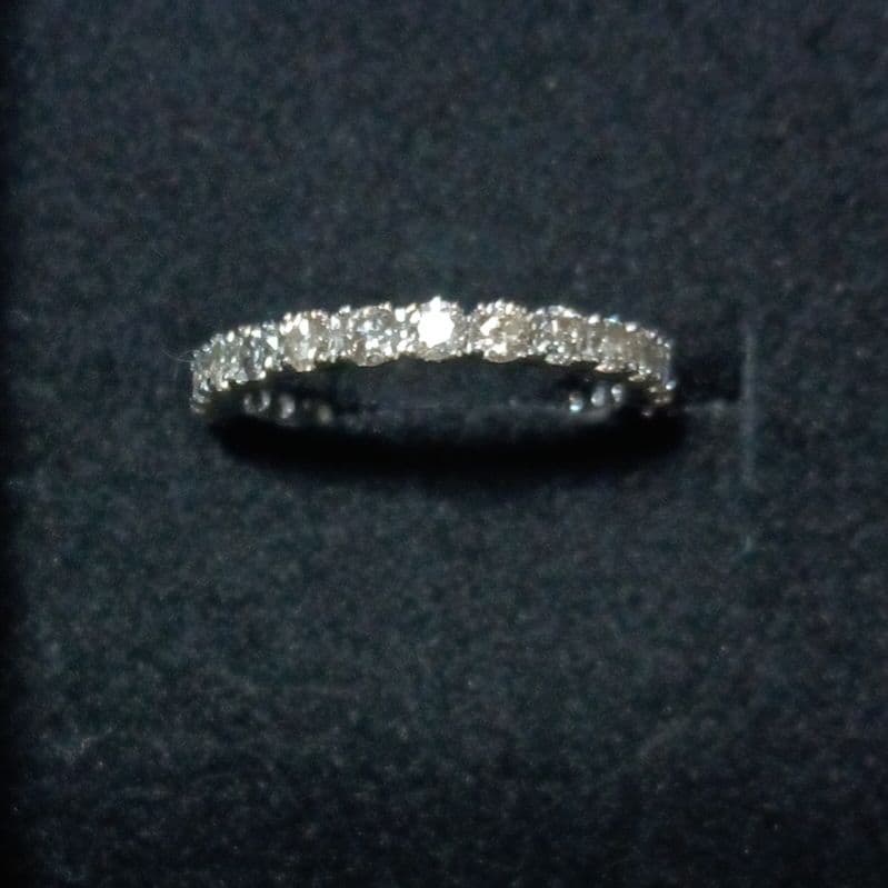 18K /WGリング　フルエタニティ D1.00ct　8.5サイズ