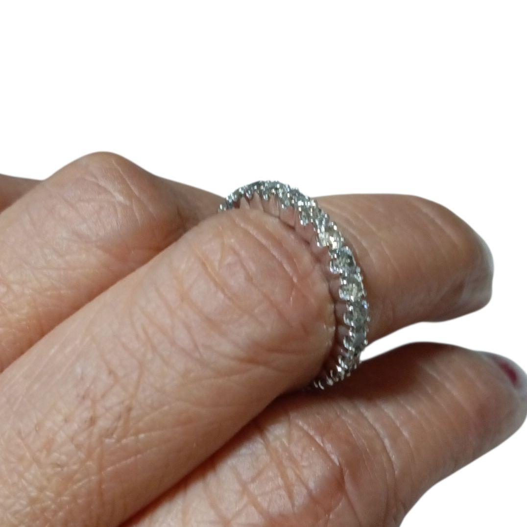 18K /WGリング　フルエタニティ D1.00ct　8.5サイズ