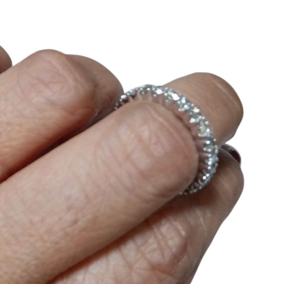 18K /WGリング　フルエタニティ D1.00ct　8.5サイズ