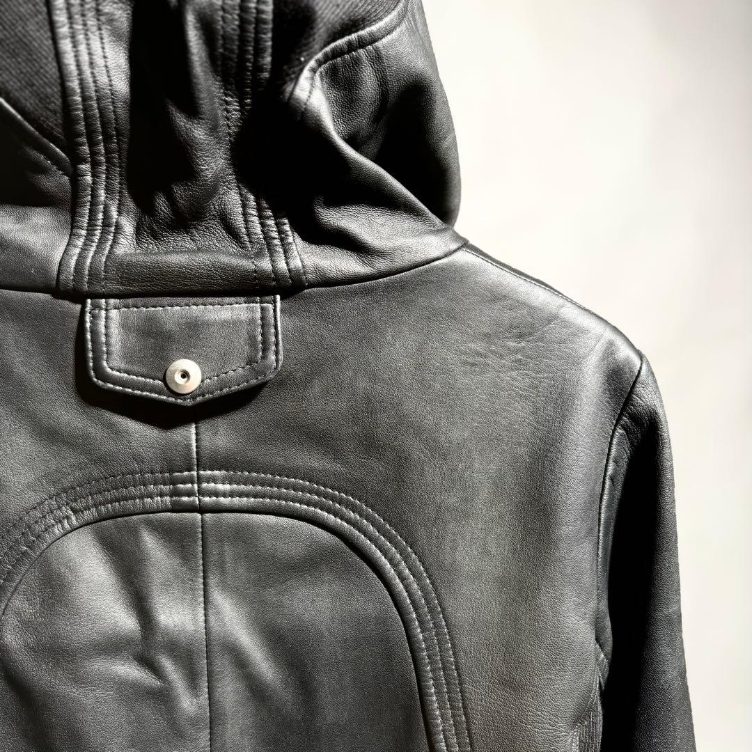 ジャケット・アウター NO ID. LEATHER MOTORCYCLE JKT size1