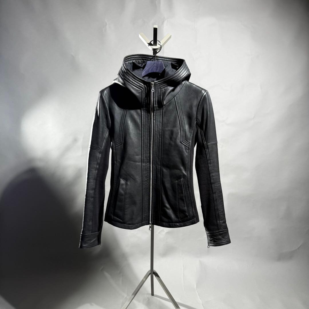 ジャケット・アウター NO ID. LEATHER MOTORCYCLE JKT size1