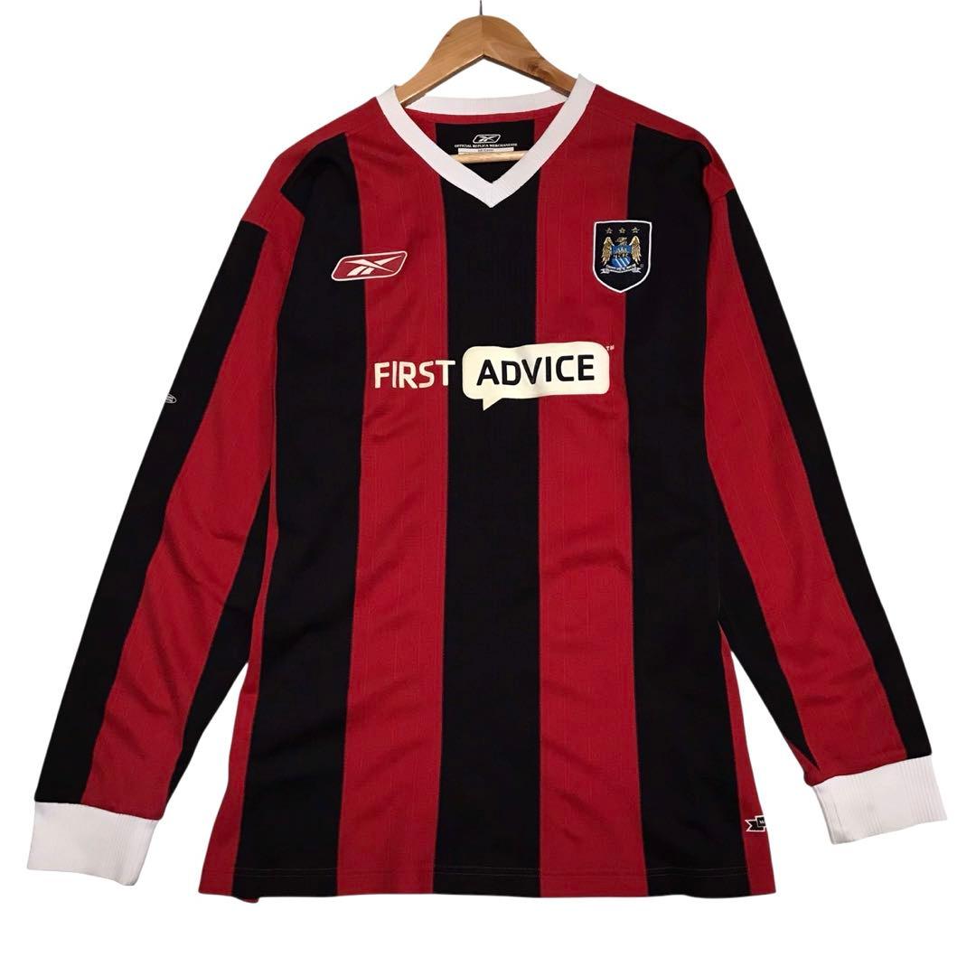 2003-2004 リーボック×マンチェスターシティ　長袖サッカーユニフォーム
