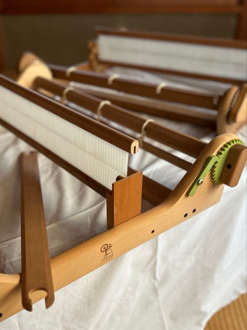 並行作業に！アッシュフォード卓上手織り機 リジットへドル60cmと2台セット