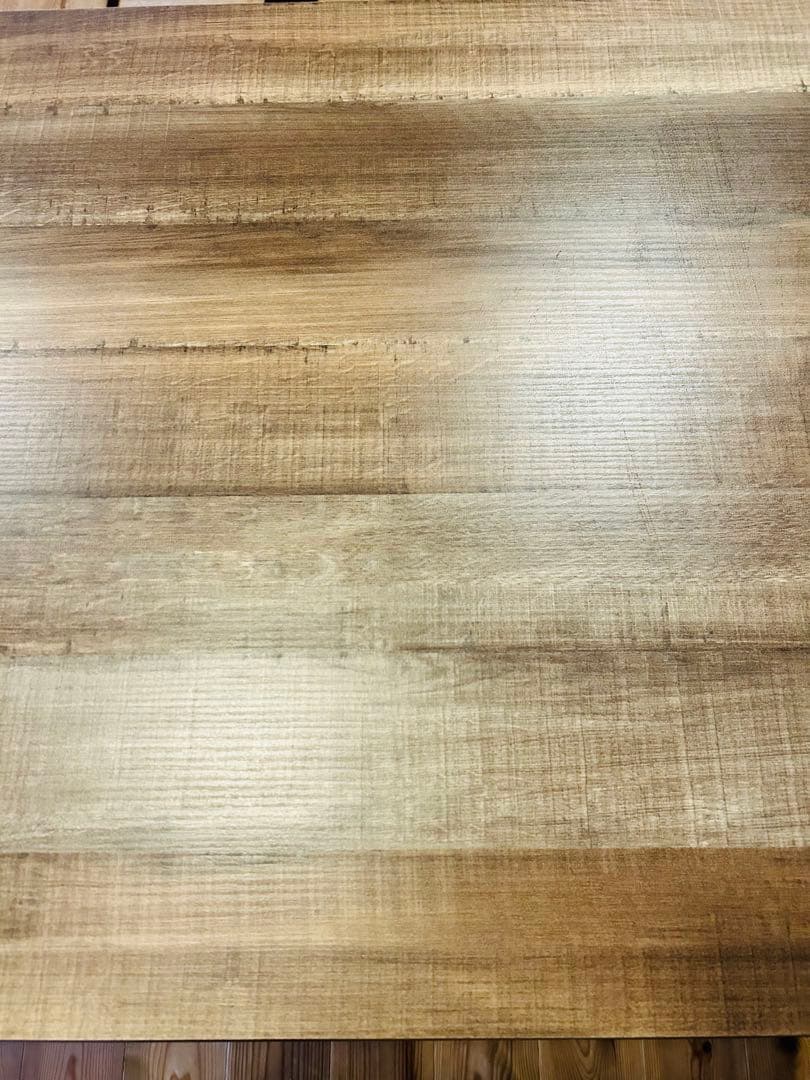 継ぎ脚付き 古材風アイアンこたつテーブル ブルック ハイタイプ120x60cm