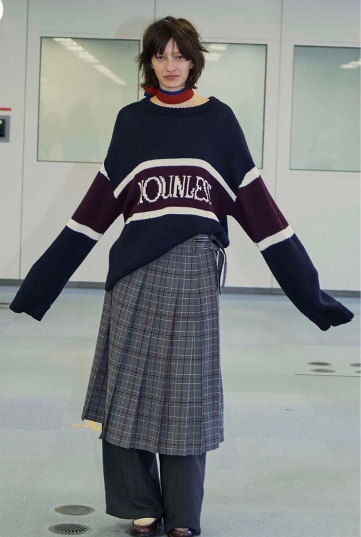 【NOUNLESS/ナウンレス】CLASSIC LOGO KNIT