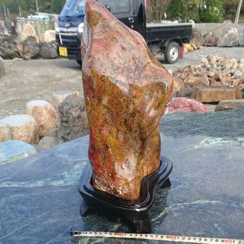 青森産 錦石 鑑賞石 原石 鉱物 パワーストーン 宝石 置物 オブジェ