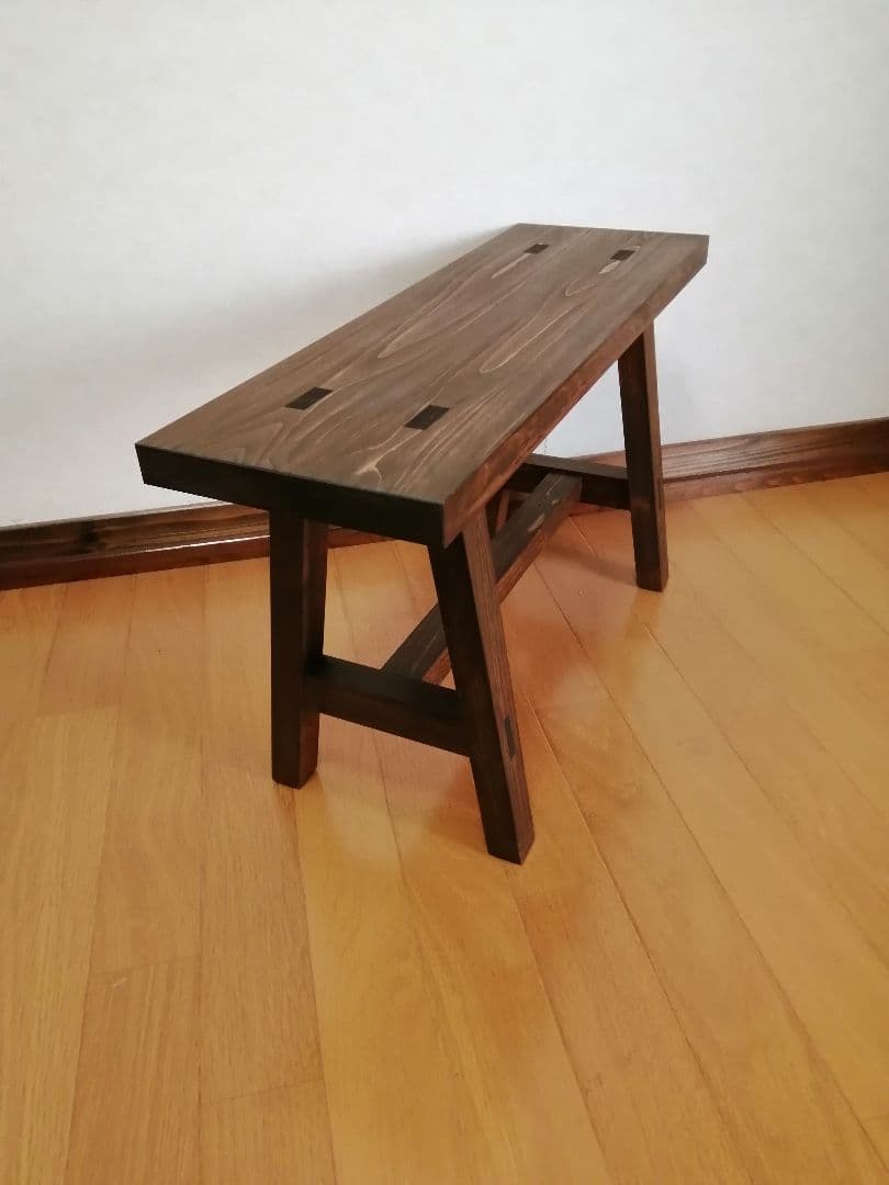 木製フラワースタンド　花台　幅65cm×高さ35cm　スツール　ベンチ　水槽台