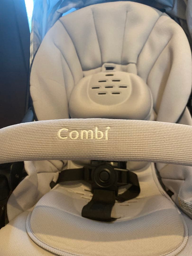 Combiグレー ベビーカー スゴカル　4キャス　エアー オプション3点付き