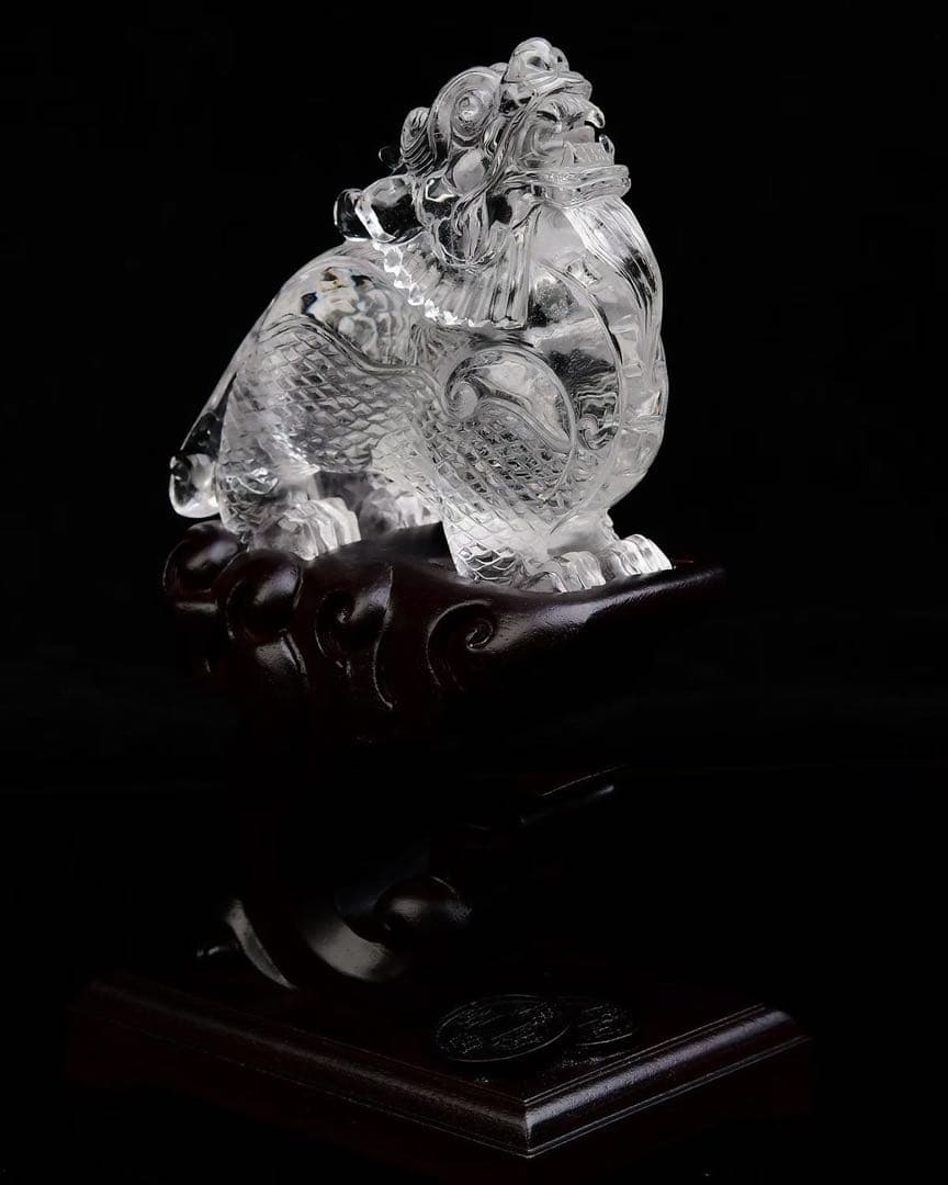 ⭐︎【極上品】白水晶 置物 347g
