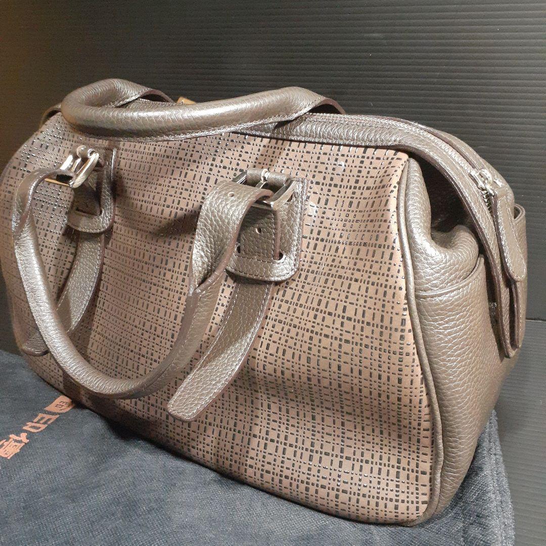 印傳屋の甲州印傳ボストンバッグ(未使用品)