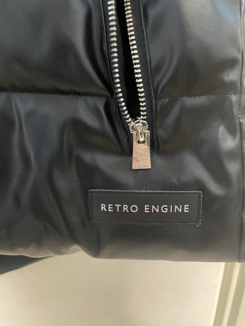 RETRO ENGINE ブラック ダウンベスト