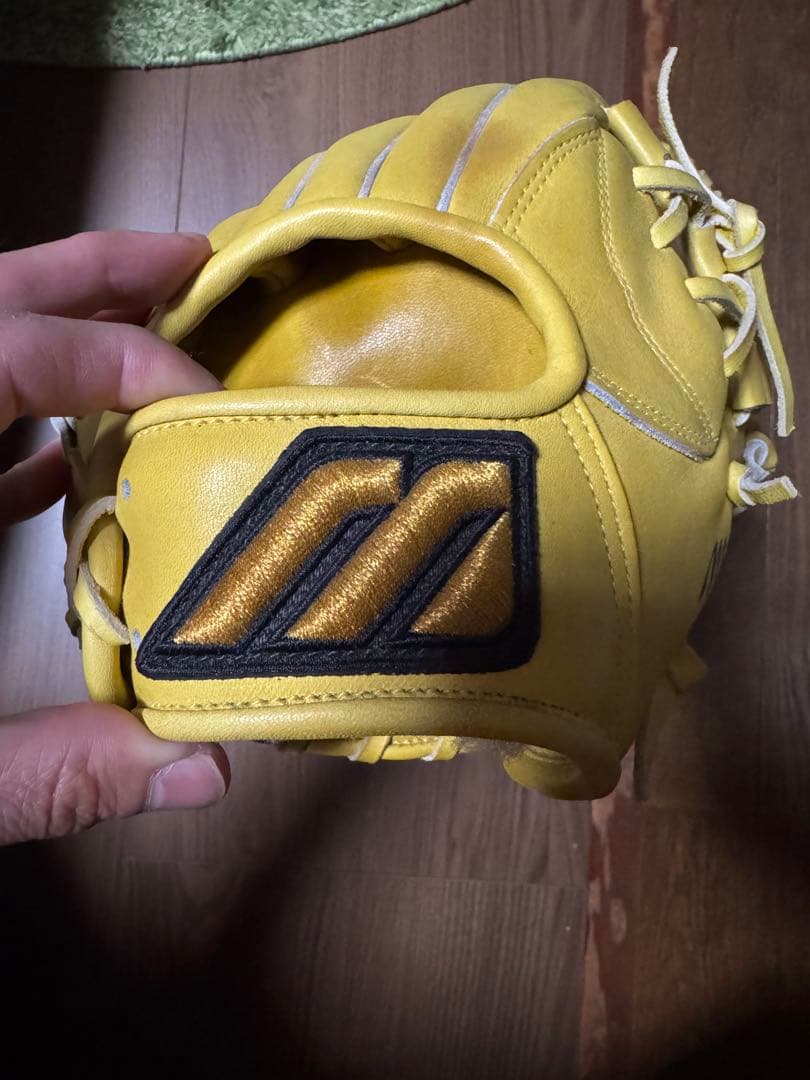 Mizuno プロオーダー 硬式グローブ イエロー