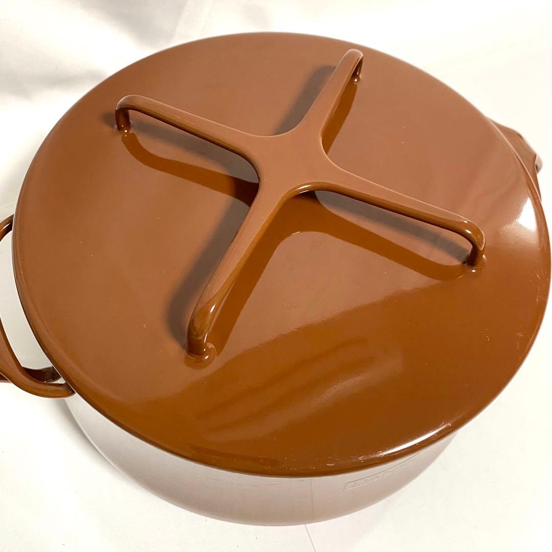 DANSK ダンスク コベンスタイル ホーロー 両手鍋 ブラウン 18cm
