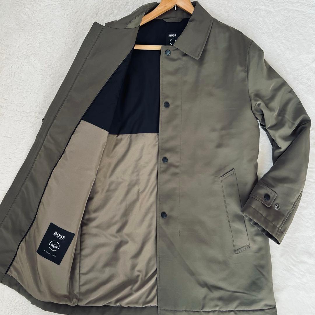 美品✨BOSS ヒューゴボス 人気色　　中綿ステンカラーコート 46 入手困難