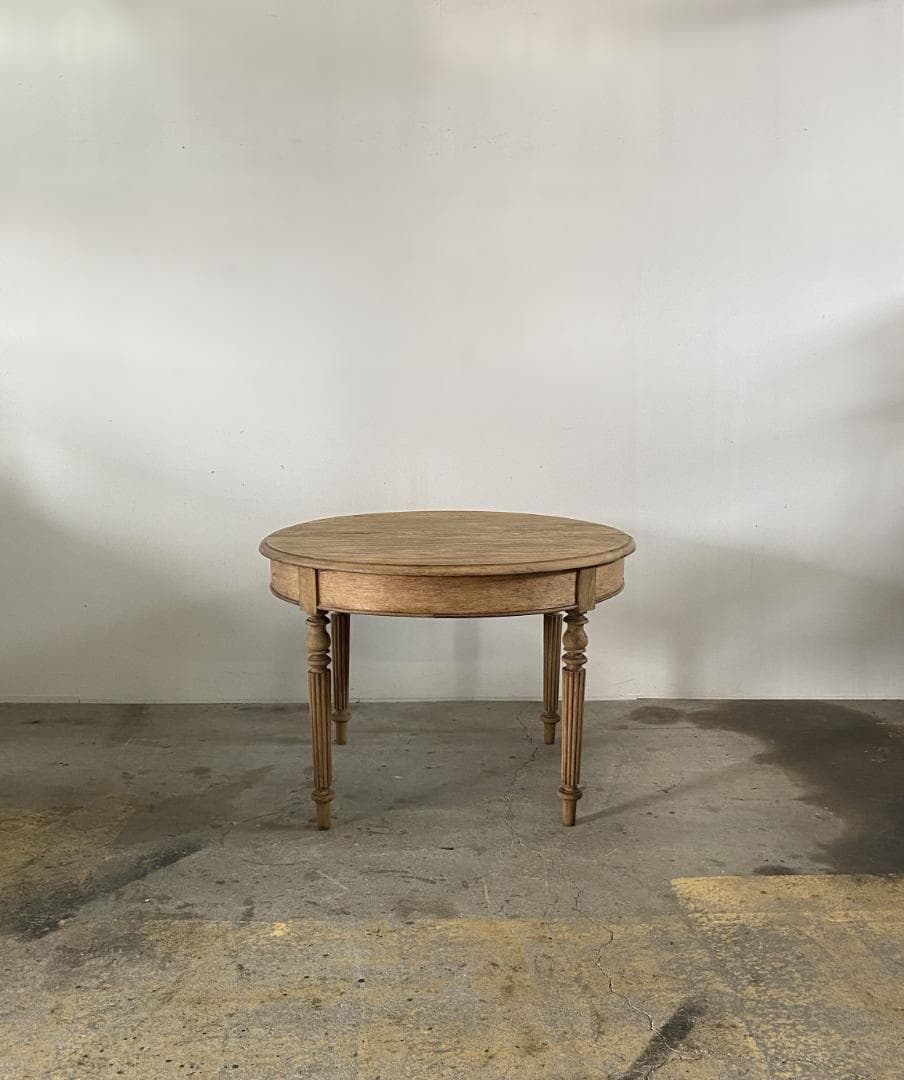 フランス アンティーク Oval Oak Table テーブル チェア