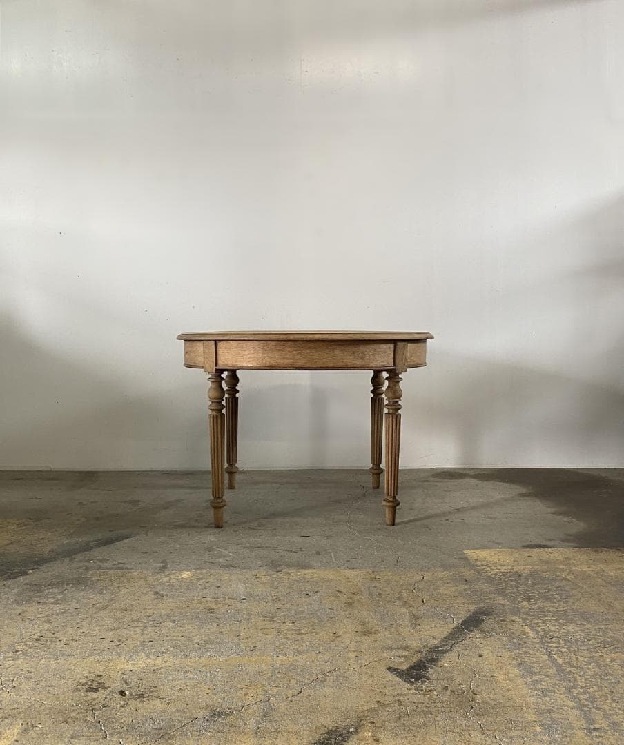 フランス アンティーク Oval Oak Table テーブル チェア