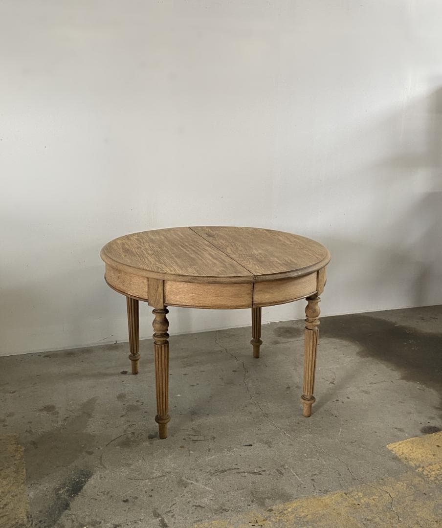 フランス アンティーク Oval Oak Table テーブル チェア