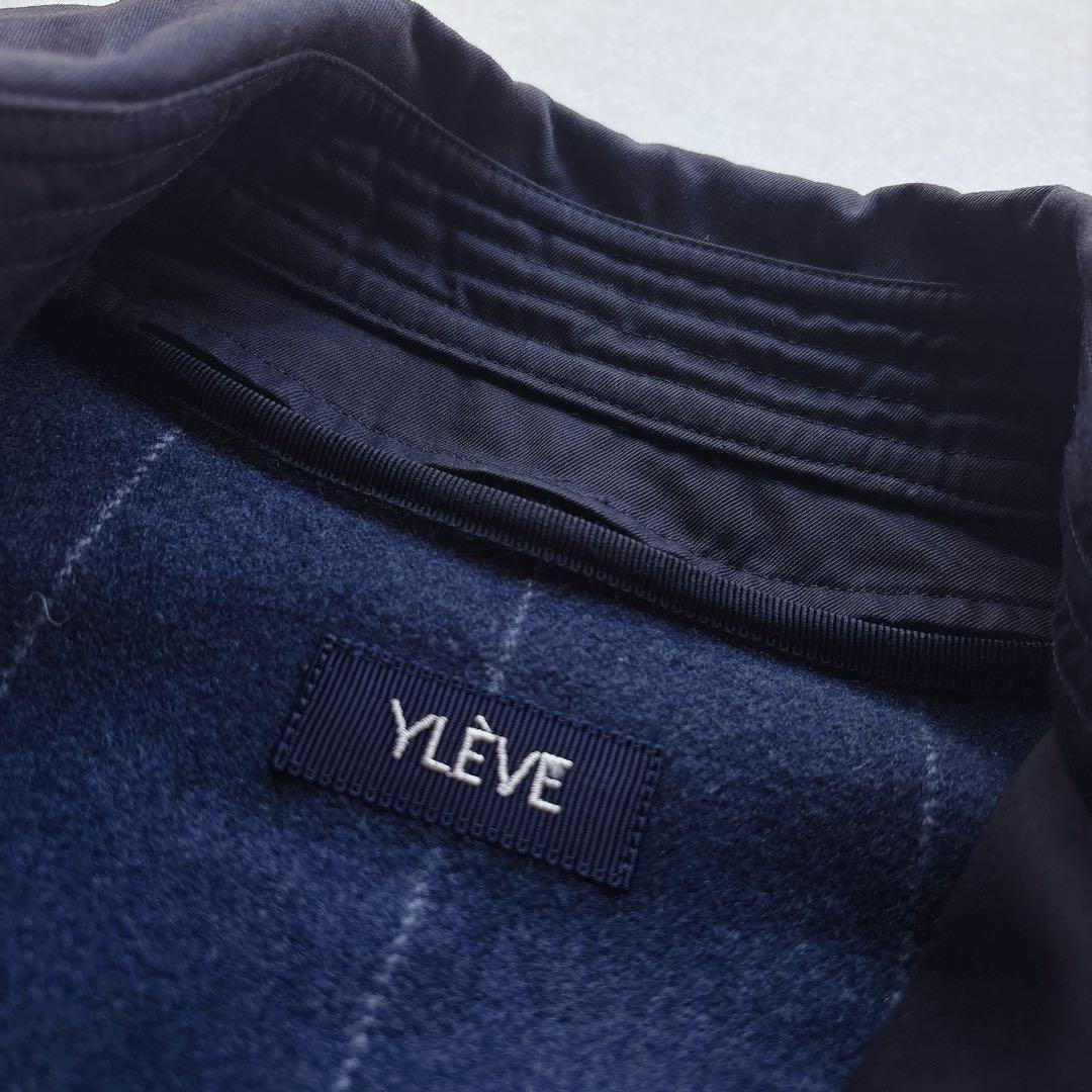 YLEVE｜定価8万 SUPIMA COTTON TRENCH COAT 紺