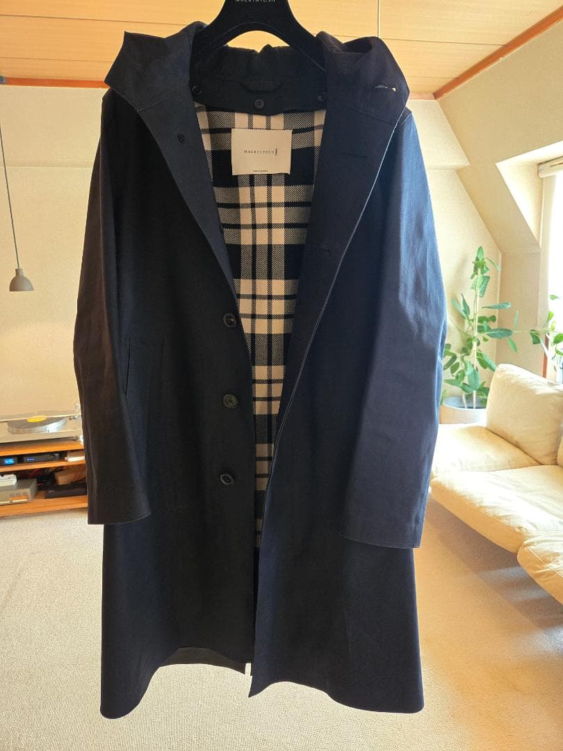 マッキントッシュ CHRYSTON / クリストン ゴム引き 黒 サイズ36